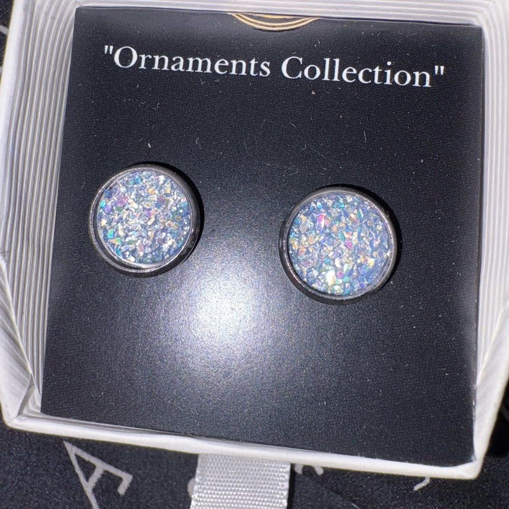Clear magnetic earrings